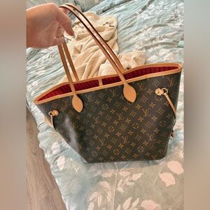 Louis Vuitton Monogram Tote - Brown and Red